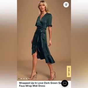 Lulus Size XS Green Dress